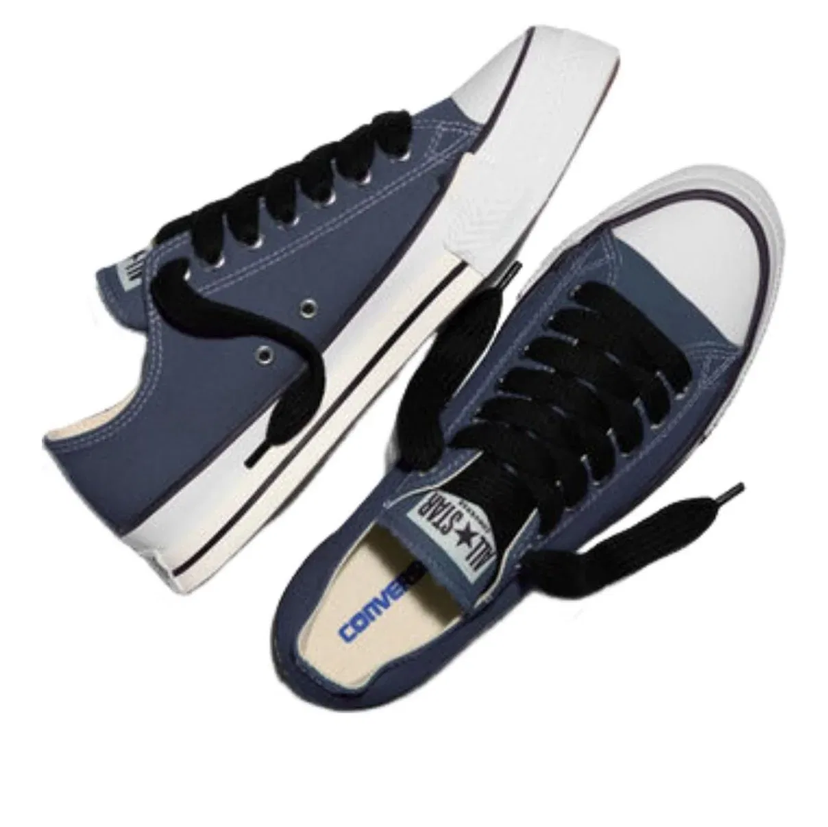 Кеды Converse Chuck Taylor Throwback Low 'Navy Vintage White' A18107C, темно-синий — фото 2