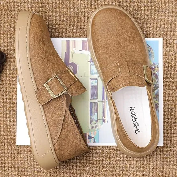 Лоферы мужские, Khaki FYEONCVS — фото 3