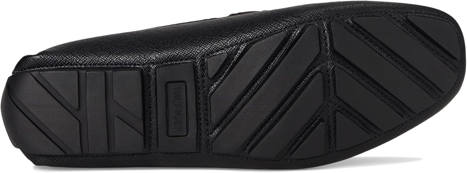 Мужские лоферы Tommy Hilfiger Attle Driving Style, Black Saffiano Texture — фото 3