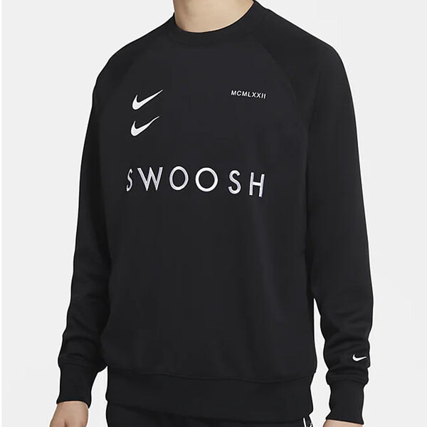 Толстовка Nike Sportswear Swoosh Sweatshirt For Men Black, черный — фото 3