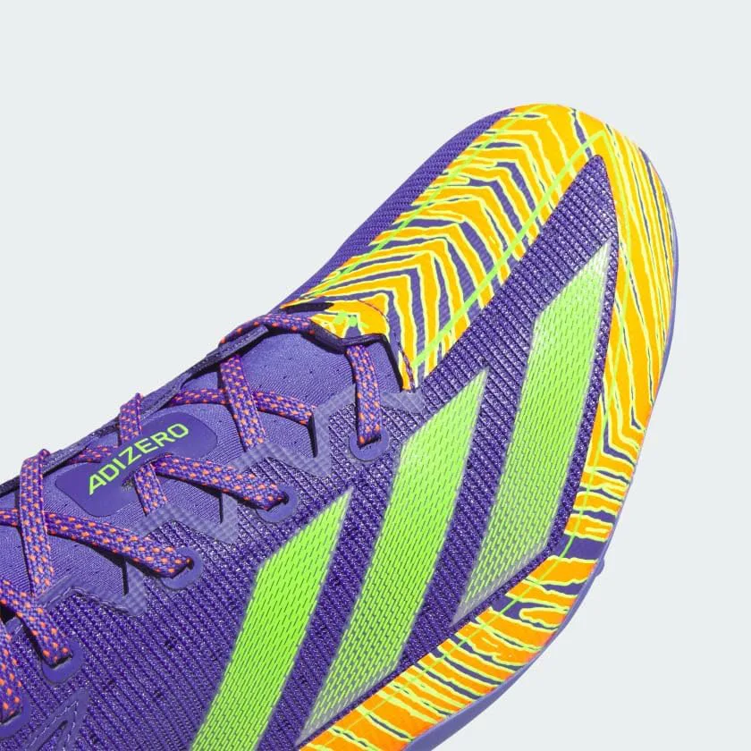 Мужские кроссовки Adidas Adizero Ghost, фиолетовый/зеленый — фото 4