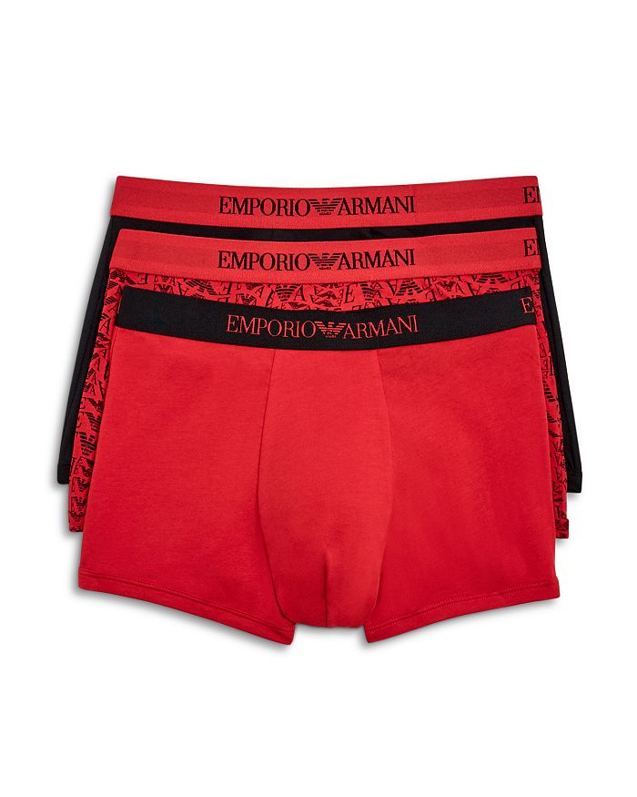 

Плавки из чистого хлопка, упаковка из 3 шт Emporio Armani, красный