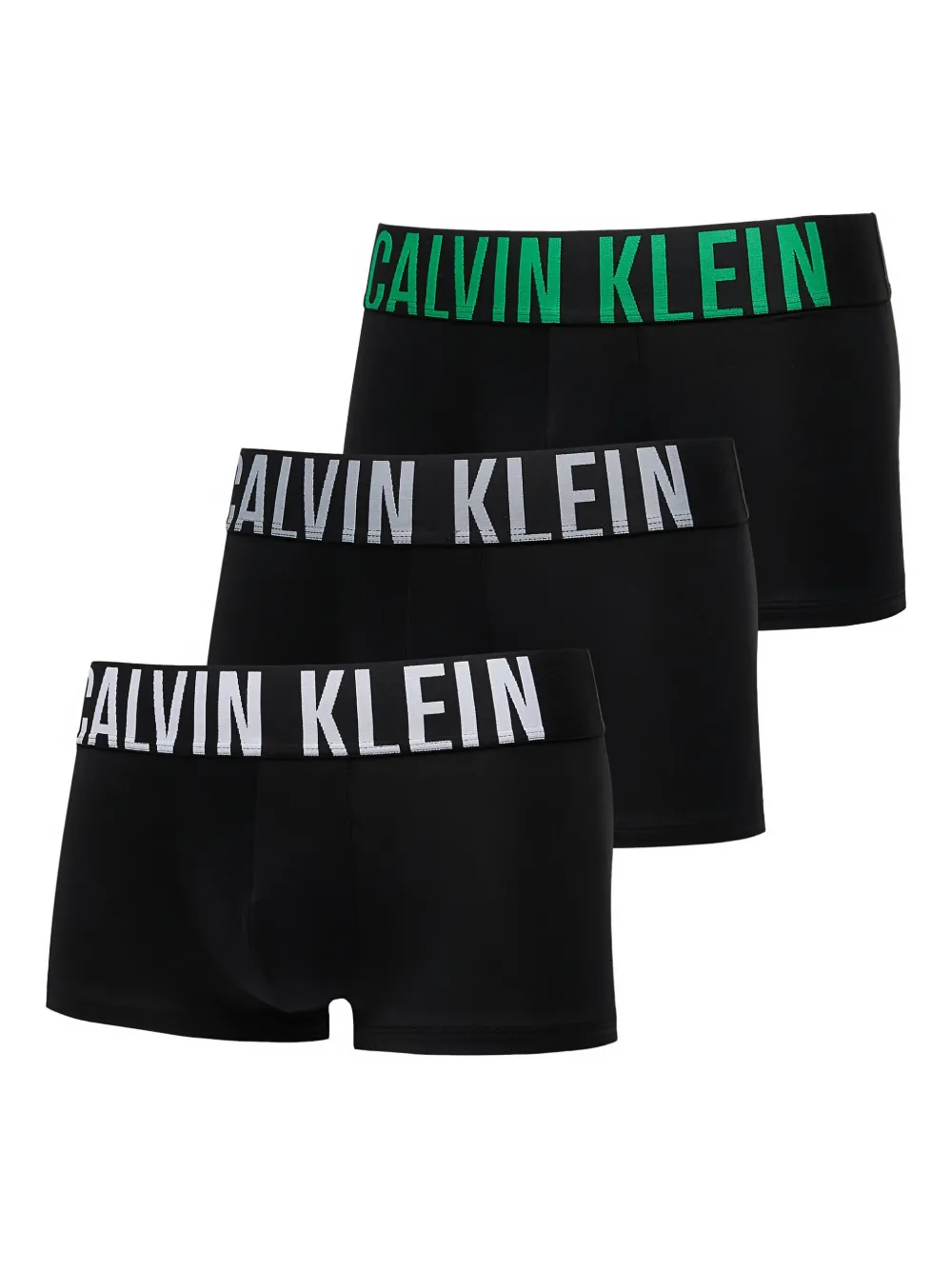 

Комплект из трех трусов с заниженной талией Calvin Klein, черный