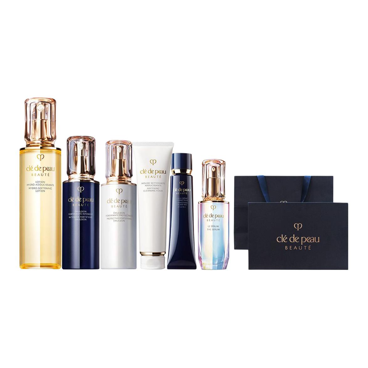 

Набор для ухода за кожей Diamond-Light Luxury Protection, стабилизатор осветления, 6 предметов Clé De Peau Beauté