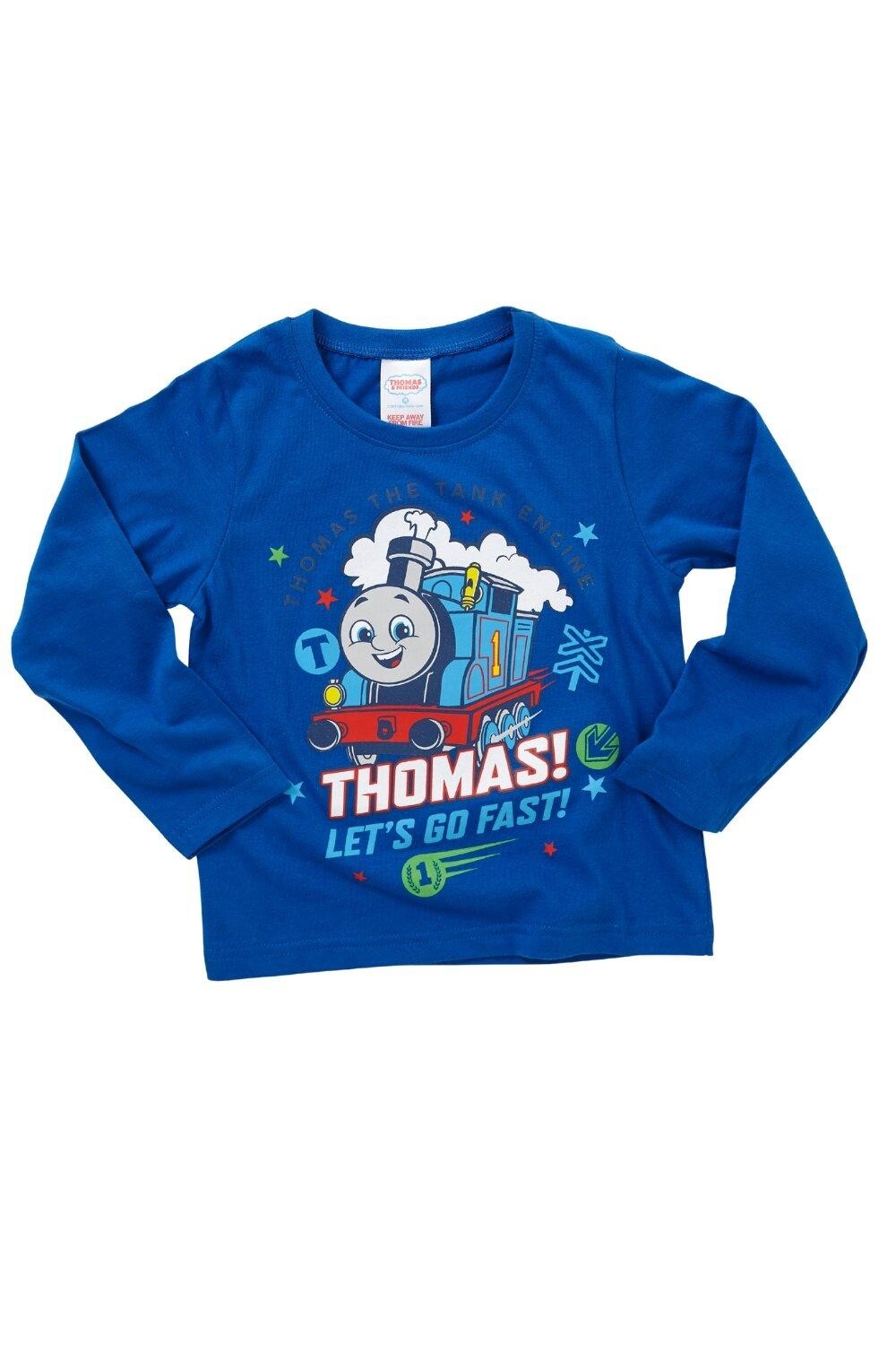 

Давайте идти быстро! Топ с длинными рукавами Thomas & Friends, синий