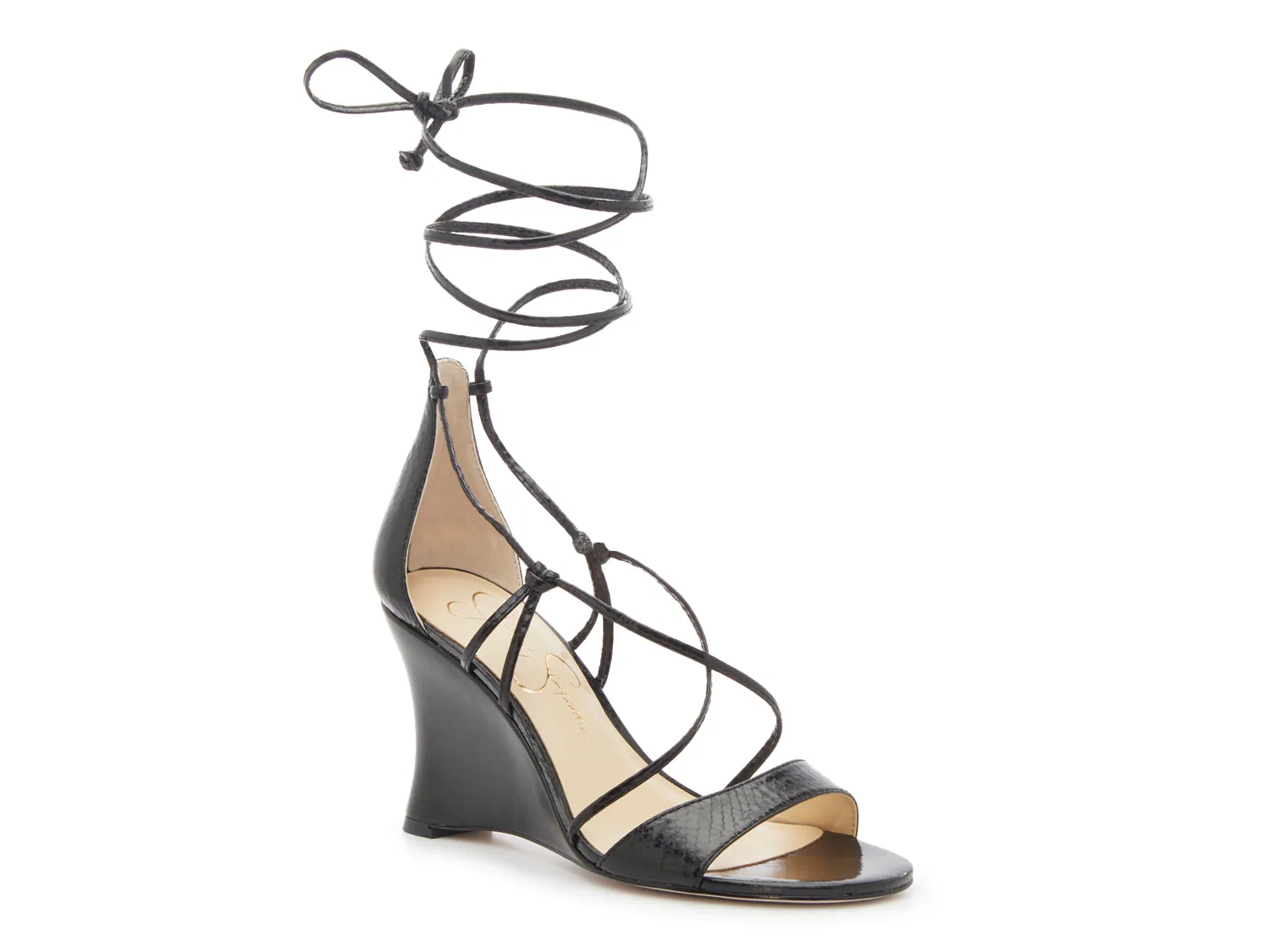 Сандалии Valren Wedge Sandal Jessica Simpson, черный
