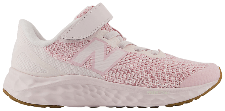 

Кроссовки New Balance Fresh Foam Arishi v4 Bungee Lace Top Strap Little Kid 'Pink Granite', розовый