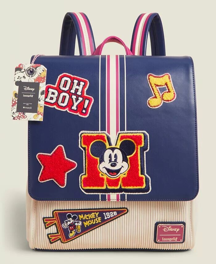 

Disney | Рюкзак Macy's Mickey Mouse Varsity Loungefly, мультиколор