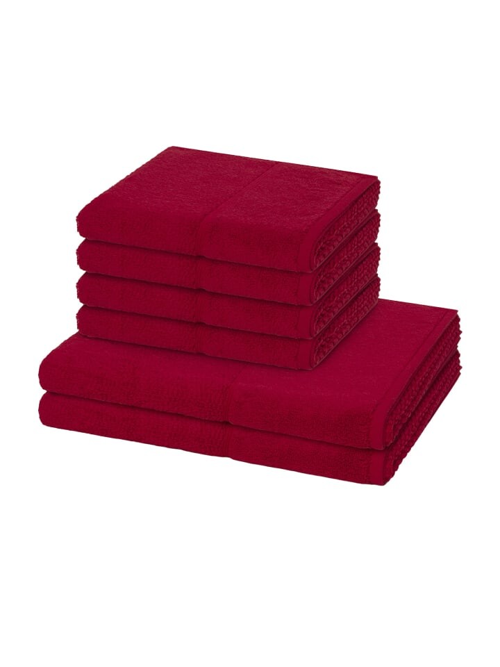 

Полотенце для рук Möve for Frottana im Set Pearl, цвет ruby
