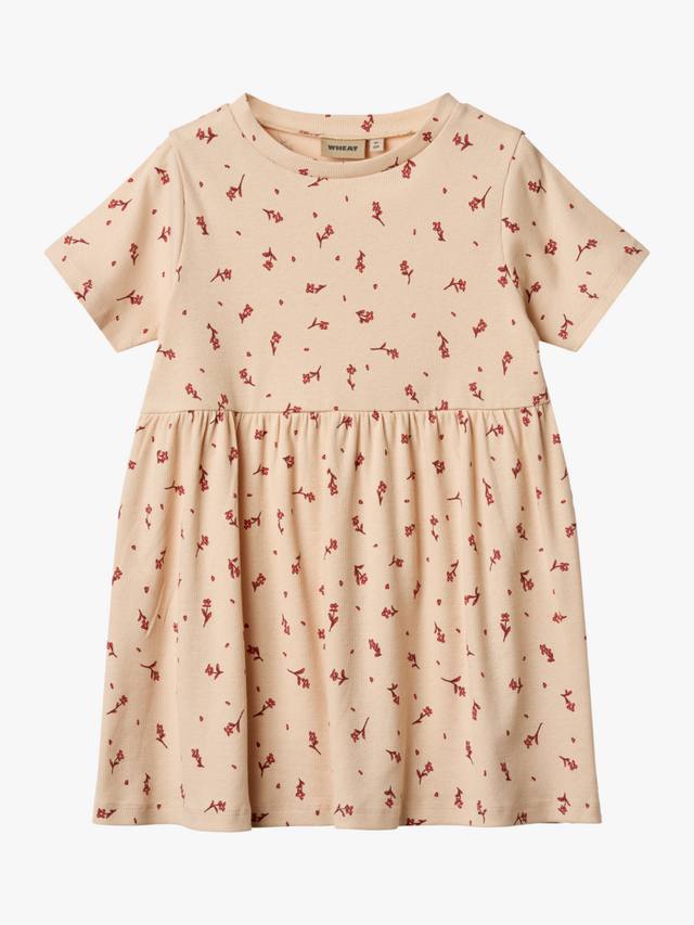 

Детское платье Anna с короткими рукавами WHEAT, Pink/Multi