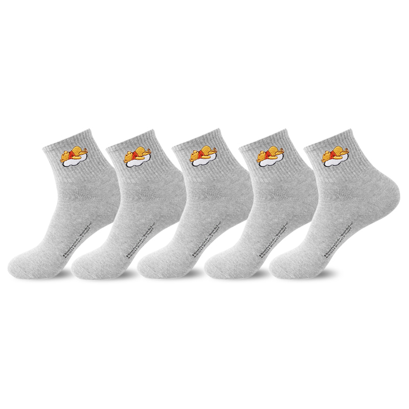 

Набор носков Winnie The Pooh Series Mid Calf, 5 пар, мужские, в подарочной упаковке Disney, серый