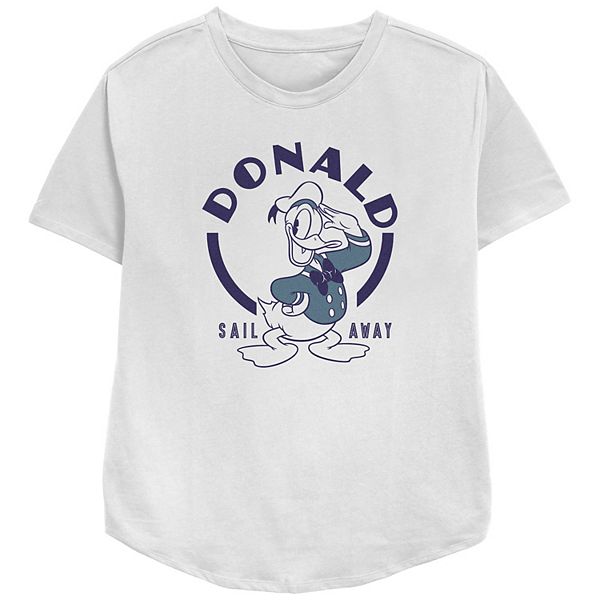 

Футболка с принтом Donald Duck Sail Away, женская, relaxed fit Disney