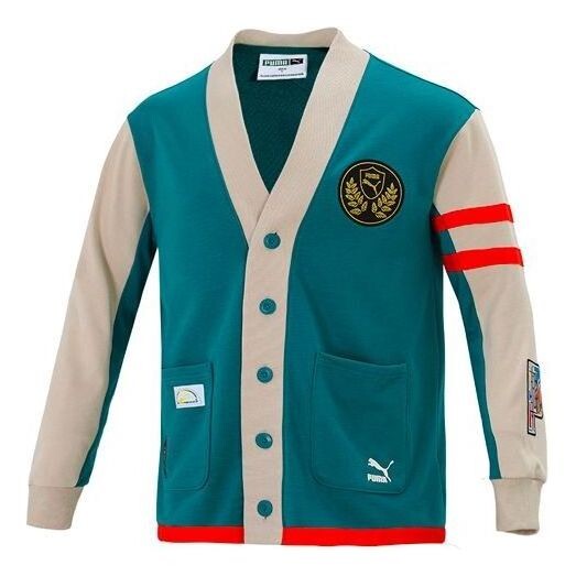

Куртка mix badge long cardigan 'green' Puma, зеленый