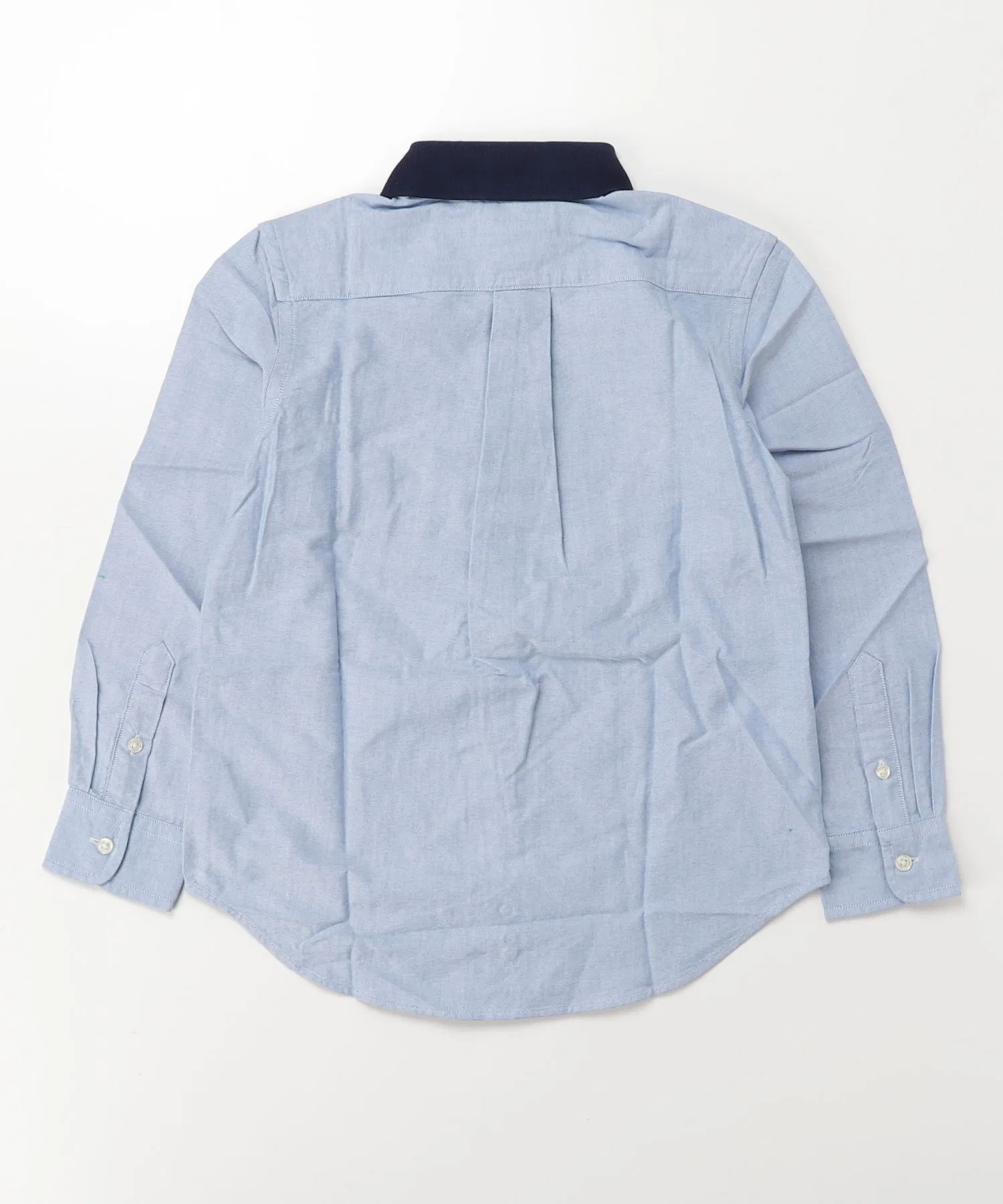 Детская рубашка POLO RALPH LAUREN CHILDRENSWEAR Oxford с воротником-поло и вышивкой Polo Bear — фото 4