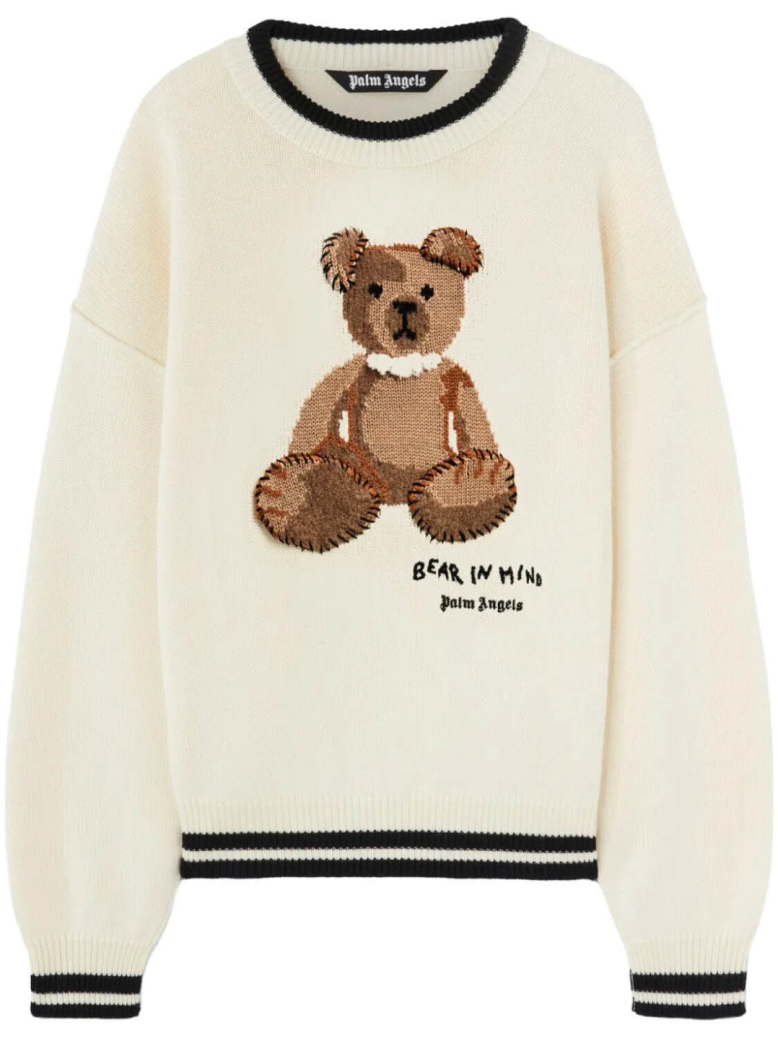 

Palm Angels свитер Bear In Mind, белый