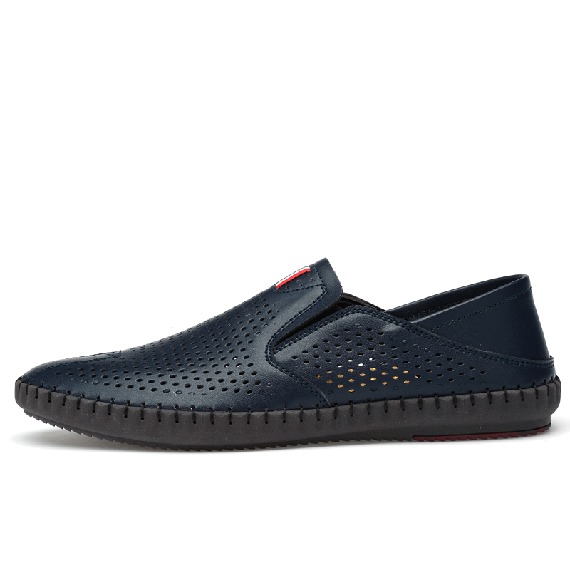 

LEXON Повседневные кожаные туфли мужские низкие черно-бело-синие - синий, цвет Blue