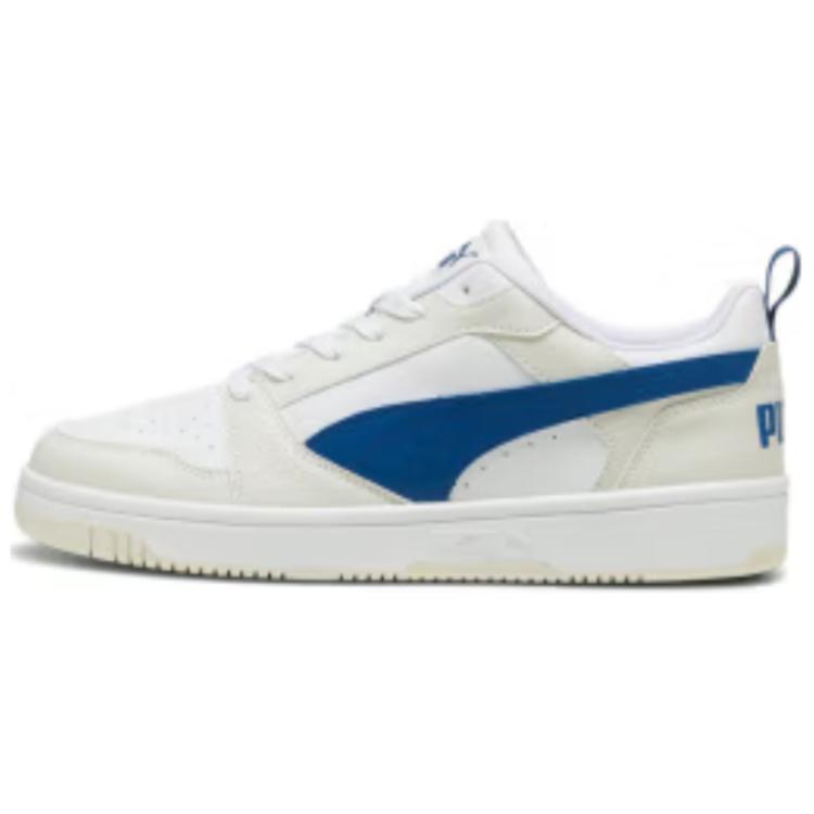 

Кроссовки Puma Rebound V6 Skateboarding Shoes Unisex Low-top Beige/ Blue, бежевый/синий