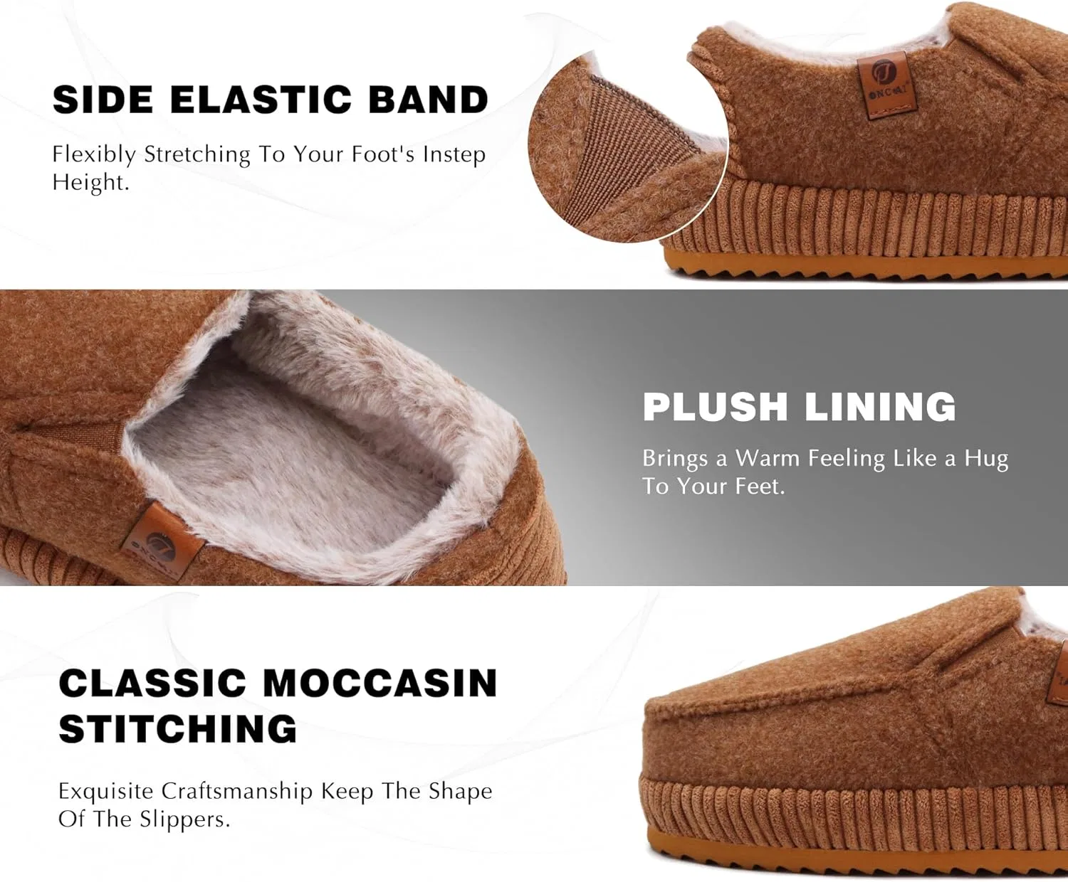 Тапочки с поддержкой стопы ONCAI, Moccasins Khaki — фото 2