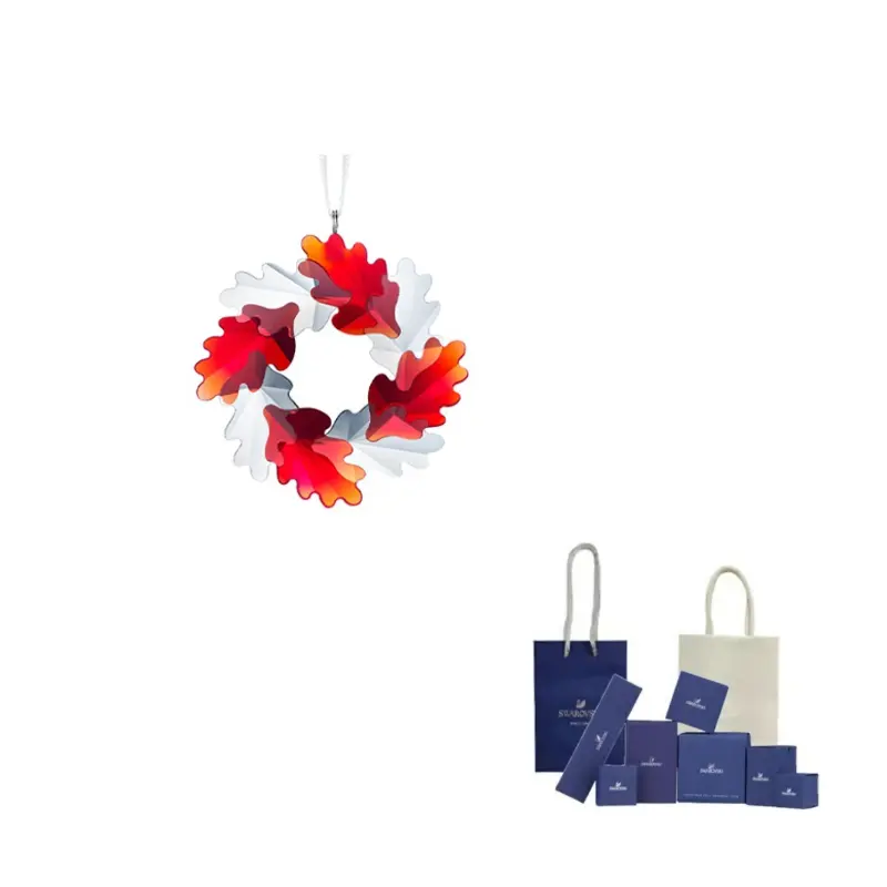 

Swarovski Зимняя сверкающая кристальная подвеска для женщин, Red