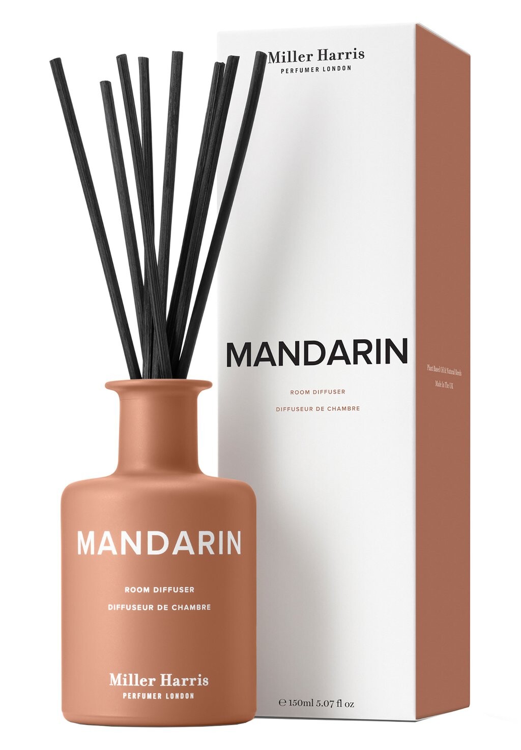 

Аромат для комнаты MILLER HARRIS RAUMDIFFUSER MANDARIN SCENTED DIFFUSER, цвет transparent