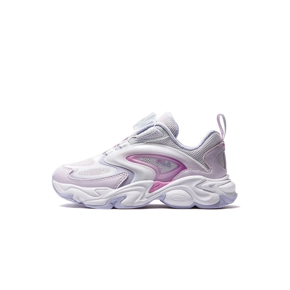 Heritage FHT Synthetic Leather, Textile Running Shoes Kids' FILA KIDS, f-ol romantic фиолетовый/светло-lavender