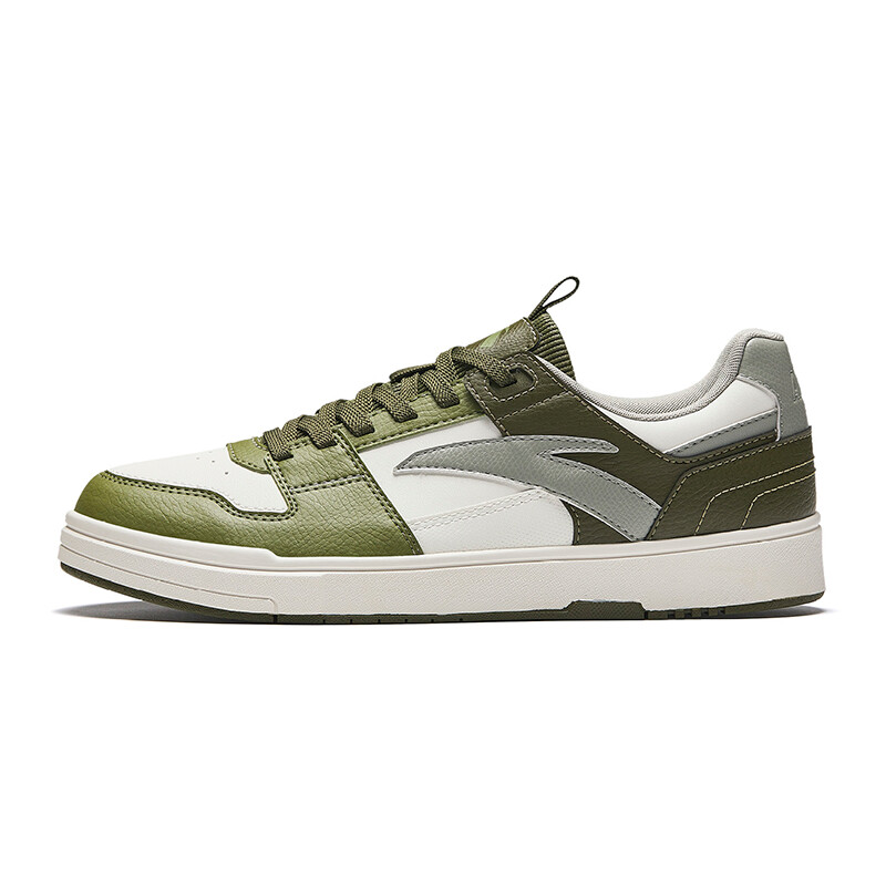 

Кроссовки ANTA Street Naughty Skateboarding Shoes Men Low-top Ivory White / Spiral Green / Charcoal Green, слоновая кость/зеленый