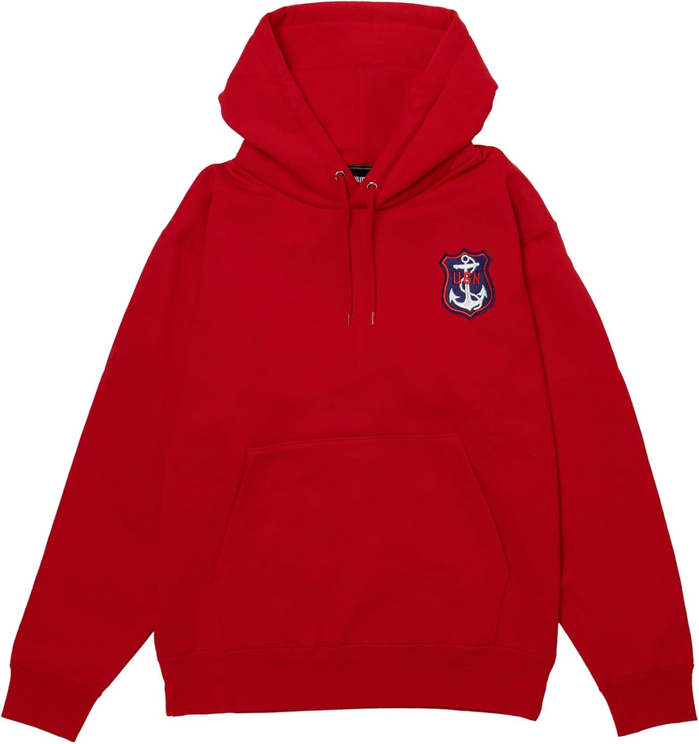 

Толстовка с капюшоном в стиле F, нашивка с гербом армии США, плотная ткань 12,4 унции, флисовая подкладка, красный цвет, размер L F-Style