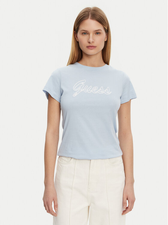 

Облегающая футболка V5GI02 K9RM1 Guess, голубой