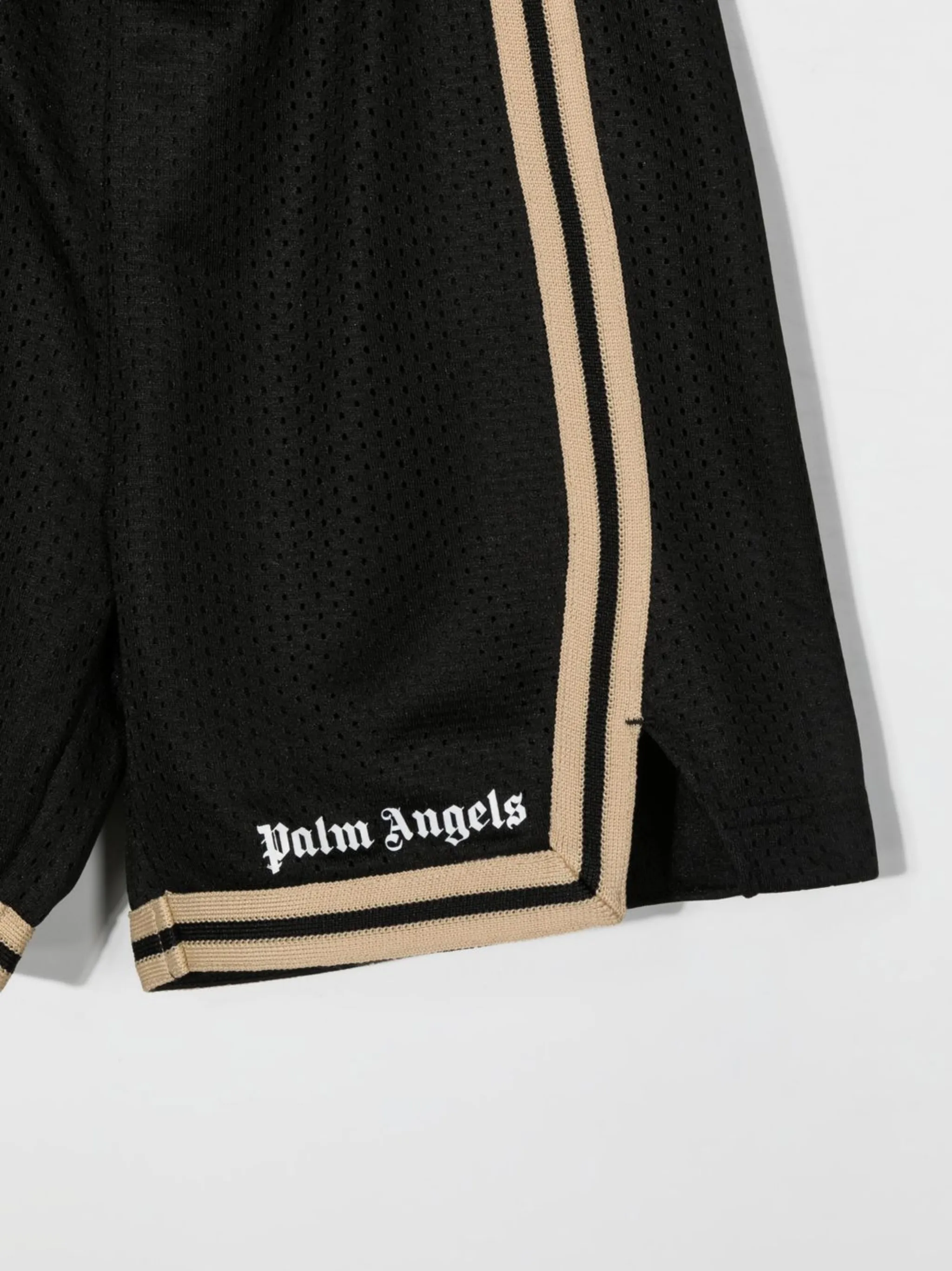 Шорты с логотипом и лампасами Palm Angels Kids, черный — фото 3