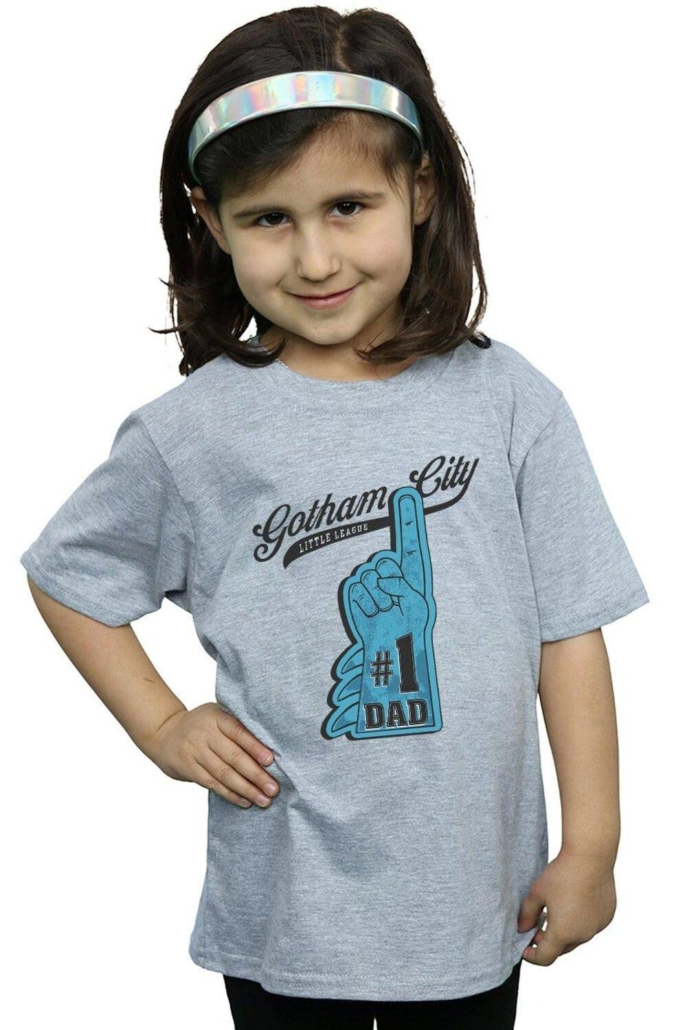 

Хлопковая футболка «Бэтмен номер один» для папы DC Comics, серый