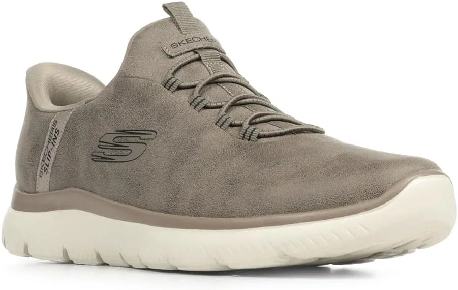 Мужские слипоны Skechers Summits - кроссовки Korlo 232940 коричневого цвета — фото 4