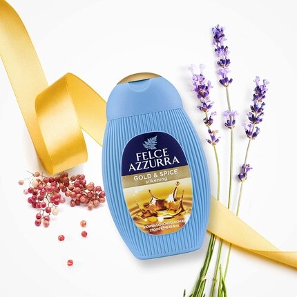 Гель для душа Felce Gold and Spices Silkening Essence с фруктовыми и ароматическими нотками, 8,4 унции, Azzurra — фото 2