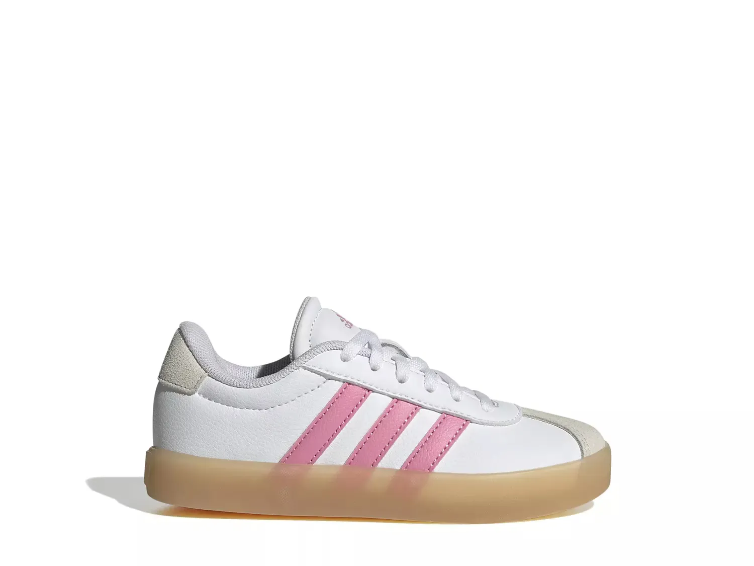 Кроссовки VL Court 3.0 – детские Adidas, White/Pink — фото 3