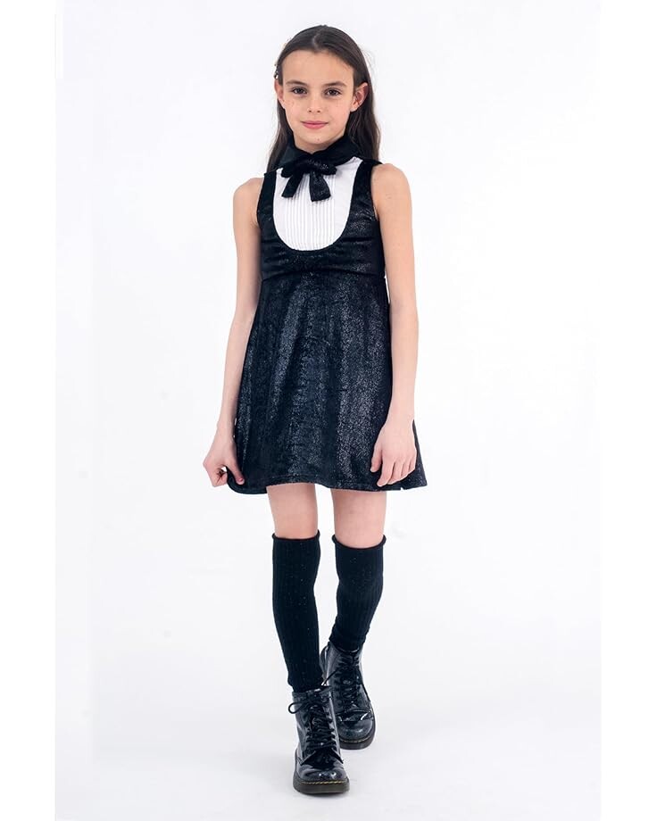 

Платье Appaman Tuxedo Dress, цвет Black Velvet