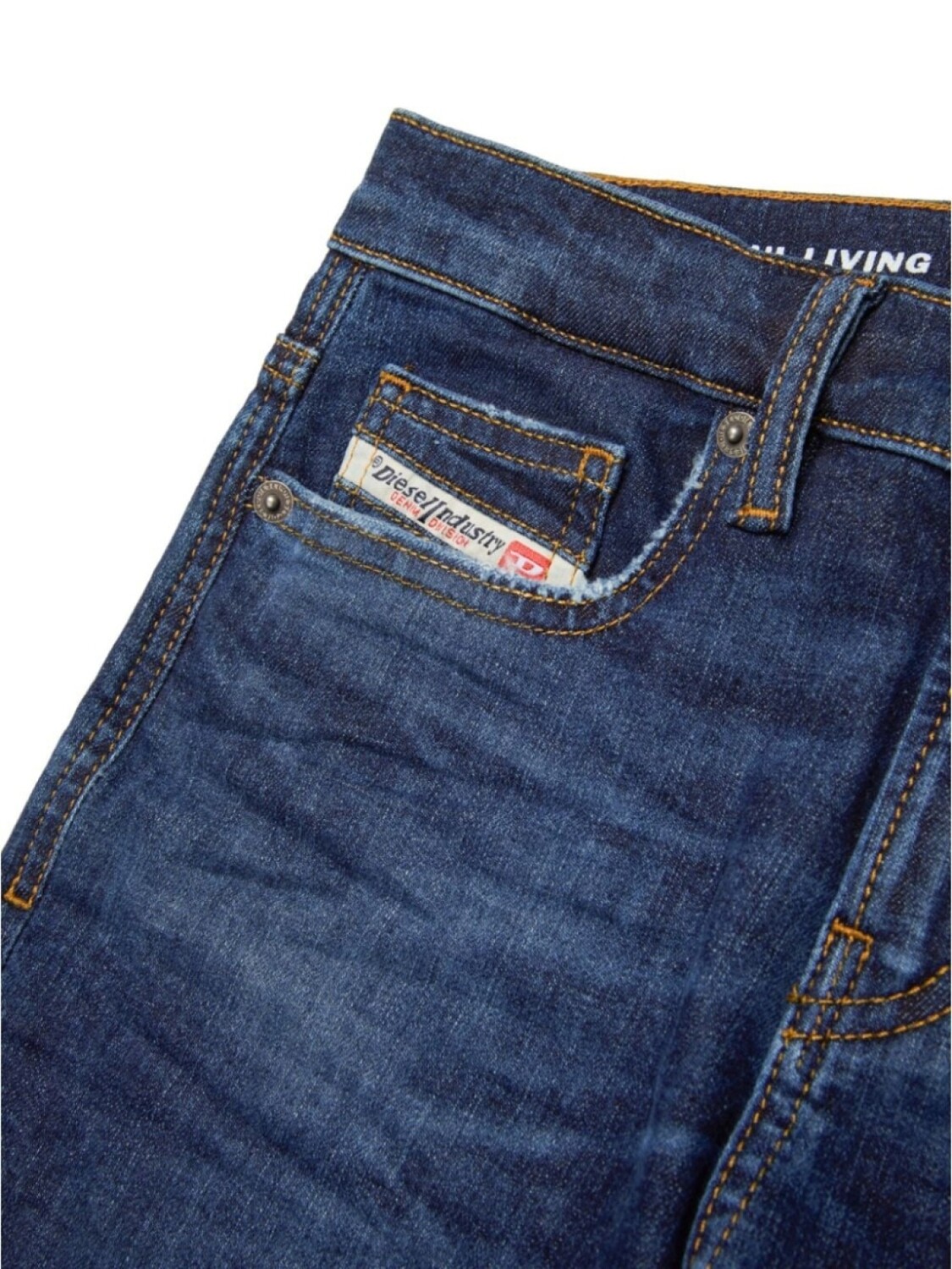 Diesel Kids прямые джинсы D-Viker 2020 года, синий — фото 4