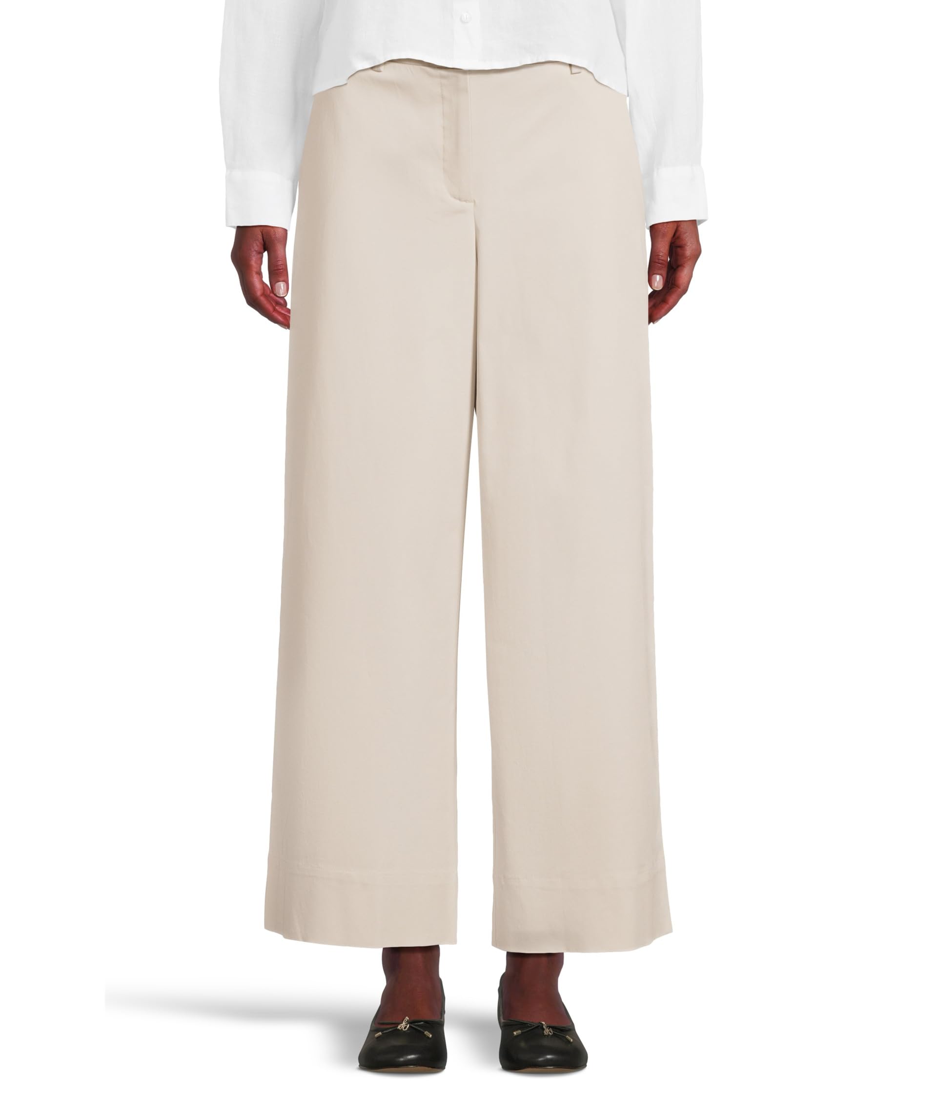 

Брюки Eileen Fisher Wide Ankle Trouser, цвет Chalk