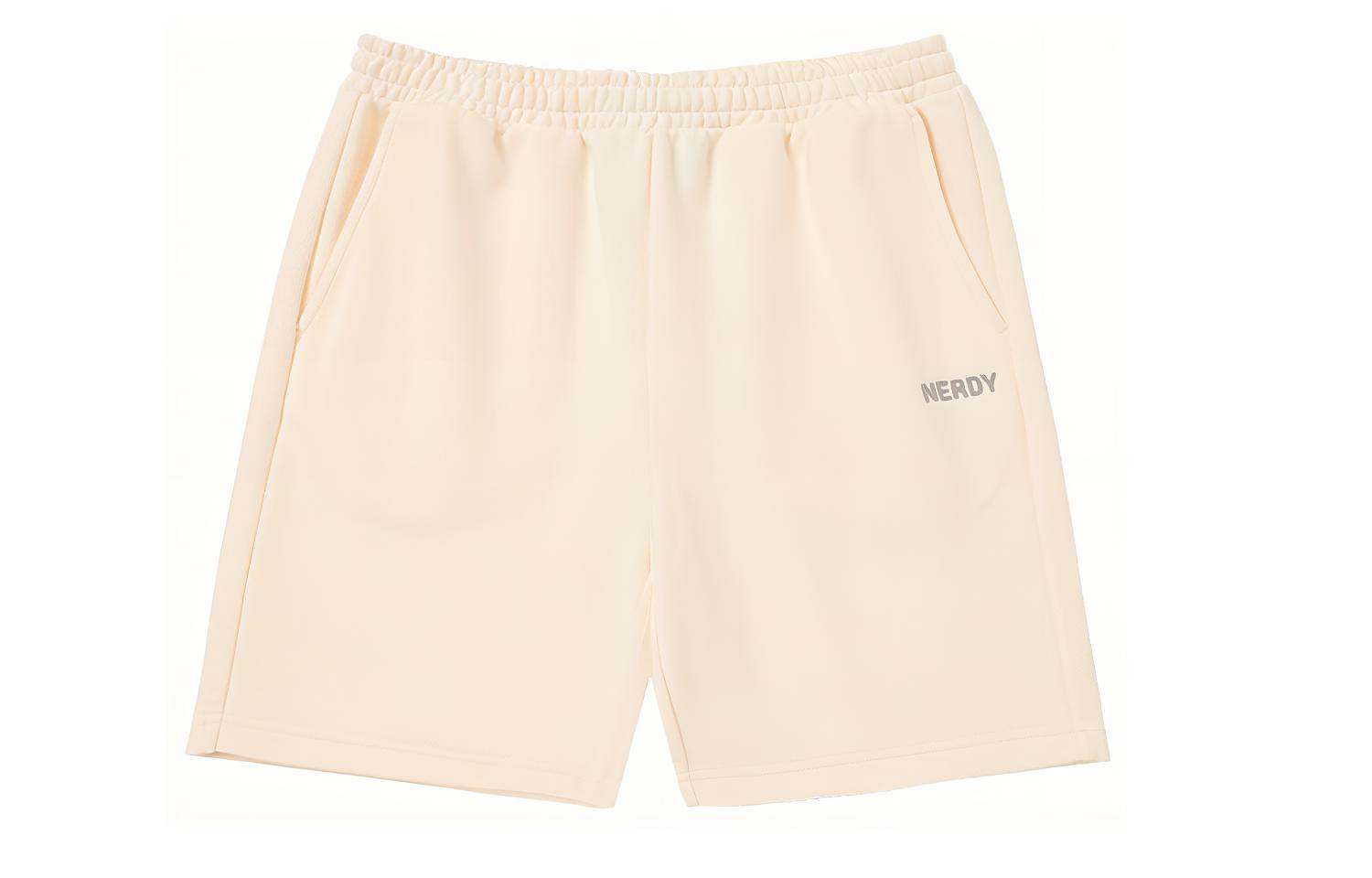 

Nerdy Повседневные шорты унисекс кремового цвета