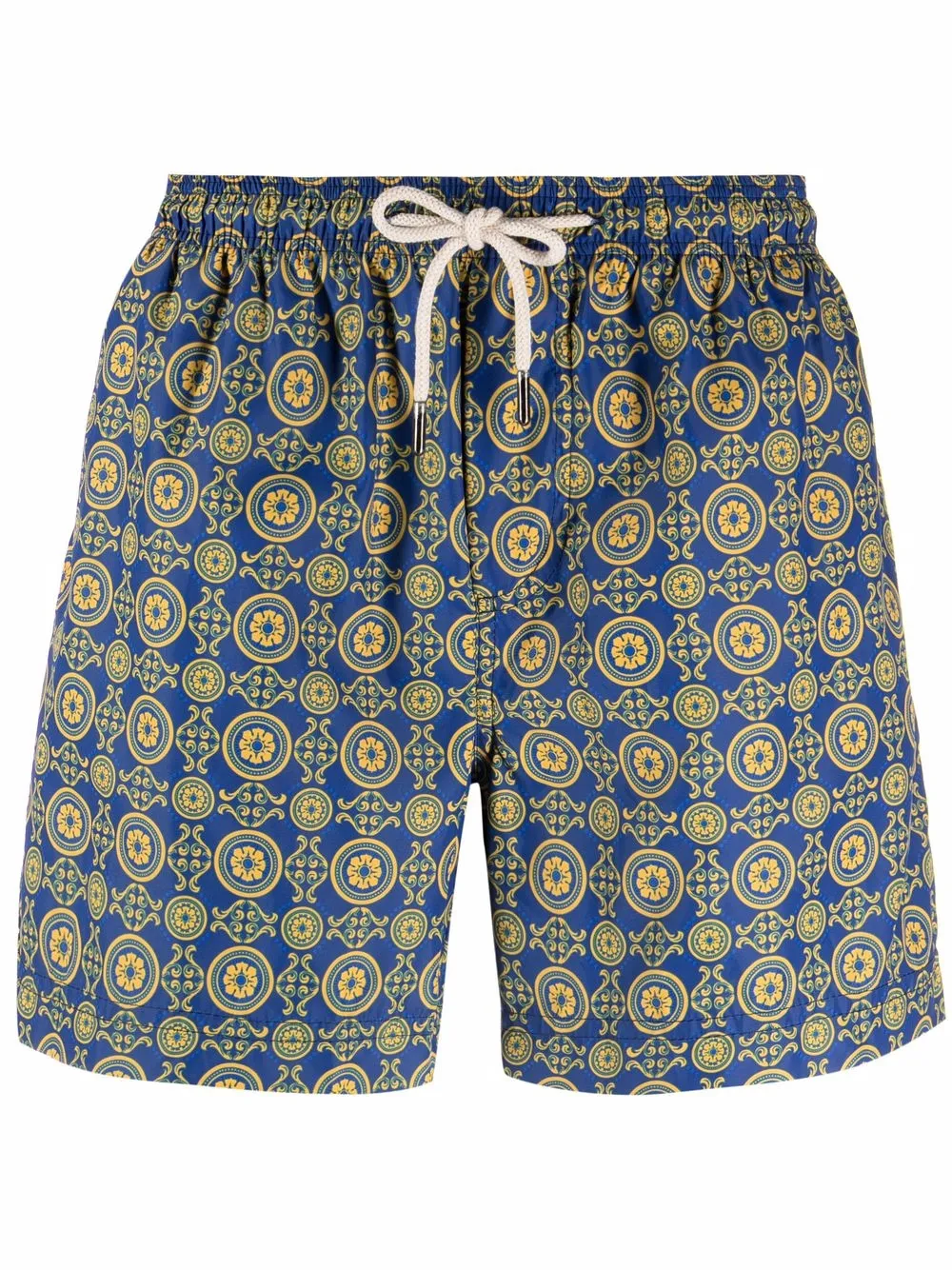 

Плавки-шорты с геометричным узором PENINSULA SWIMWEAR, синий