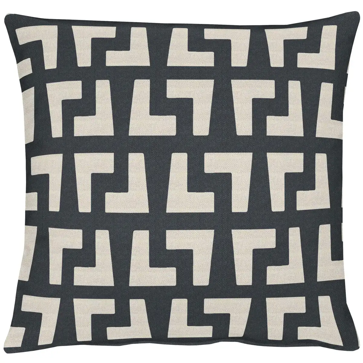 

АПЭЛТ декоративная подушка "Майами", чехол на подушку с наполнителем, 1 шт APELT 45х45 см, цвет anthrazit + Ornamente