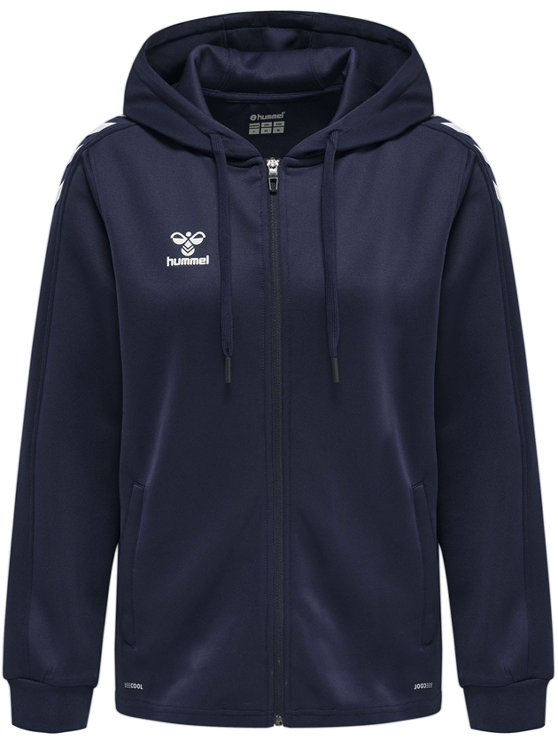 

Толстовка Hummel Hoodie Hmlcore Xk Poly Zip Hood Sweat Woman, морской