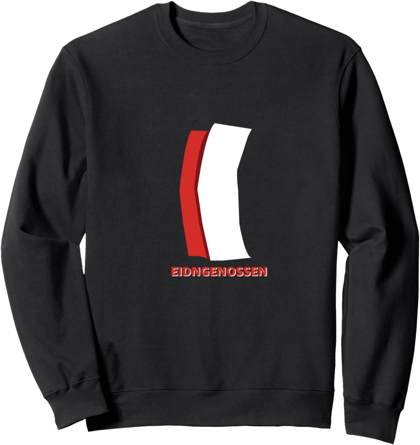 

Швейцарская толстовка с флагом Swiss, черный