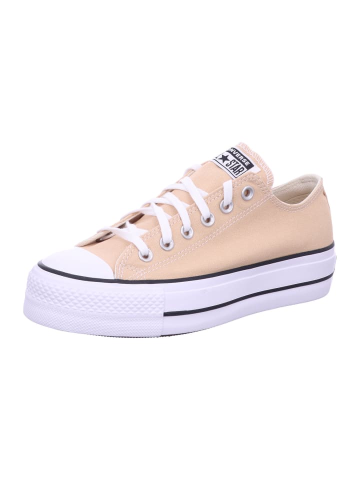 Элегантные туфли на шнуровке Converse, бежевый