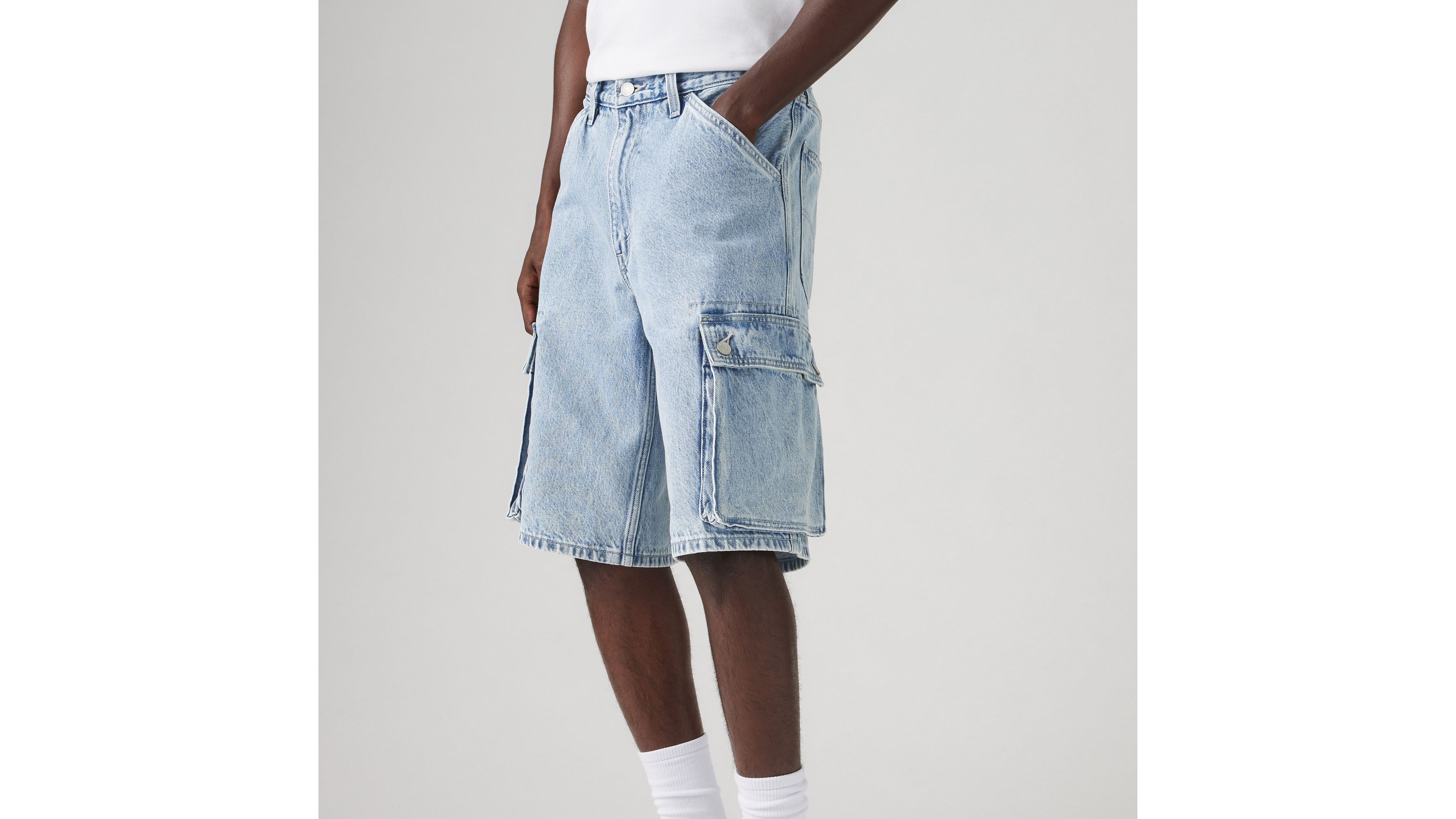 478 Мешковатые шорты Cargo 12 дюймов мужские Levi's, цвет My Pockets Full - Light Wash — фото 2