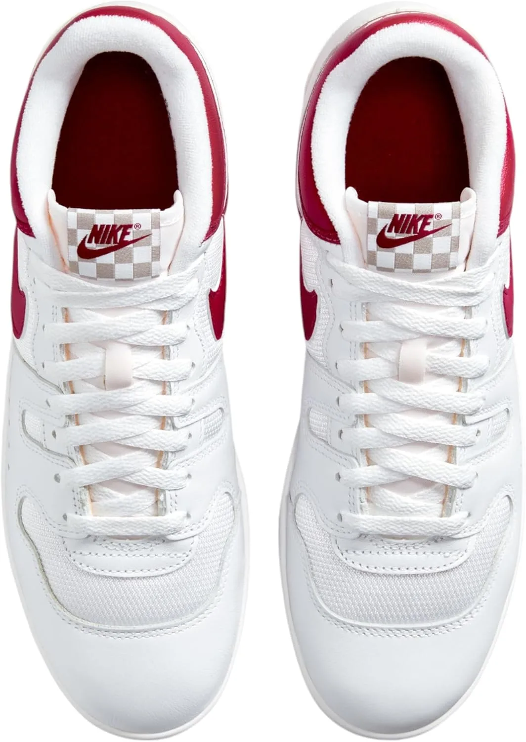Кроссовки Nike Attack Leather для мужчин и женщин, белый/красный — фото 4