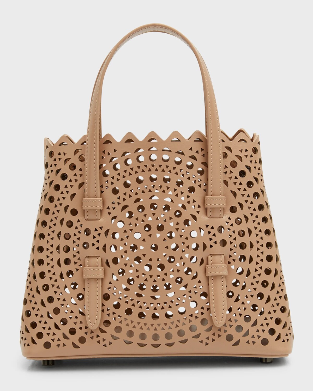 

Большая сумка Mina 20 из перфорированной кожи Vienne ALAIA, цвет Noir