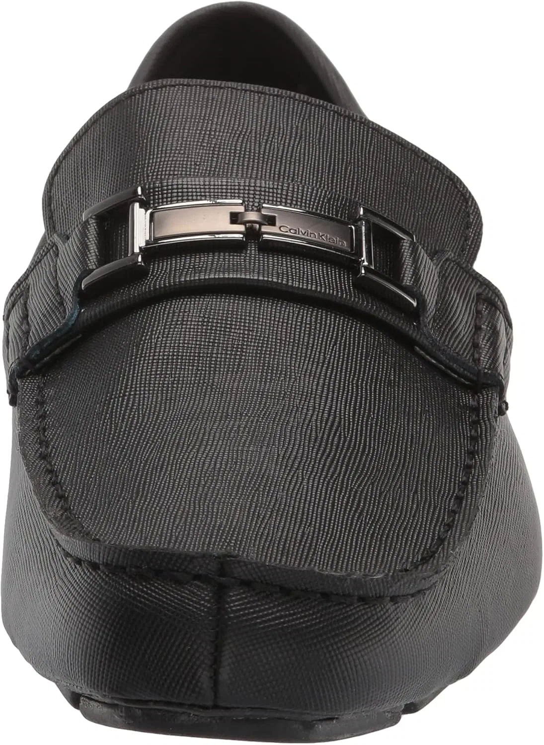 Мужские лоферы Calvin Klein Magnus, Black Weave Emboss 001 — фото 2