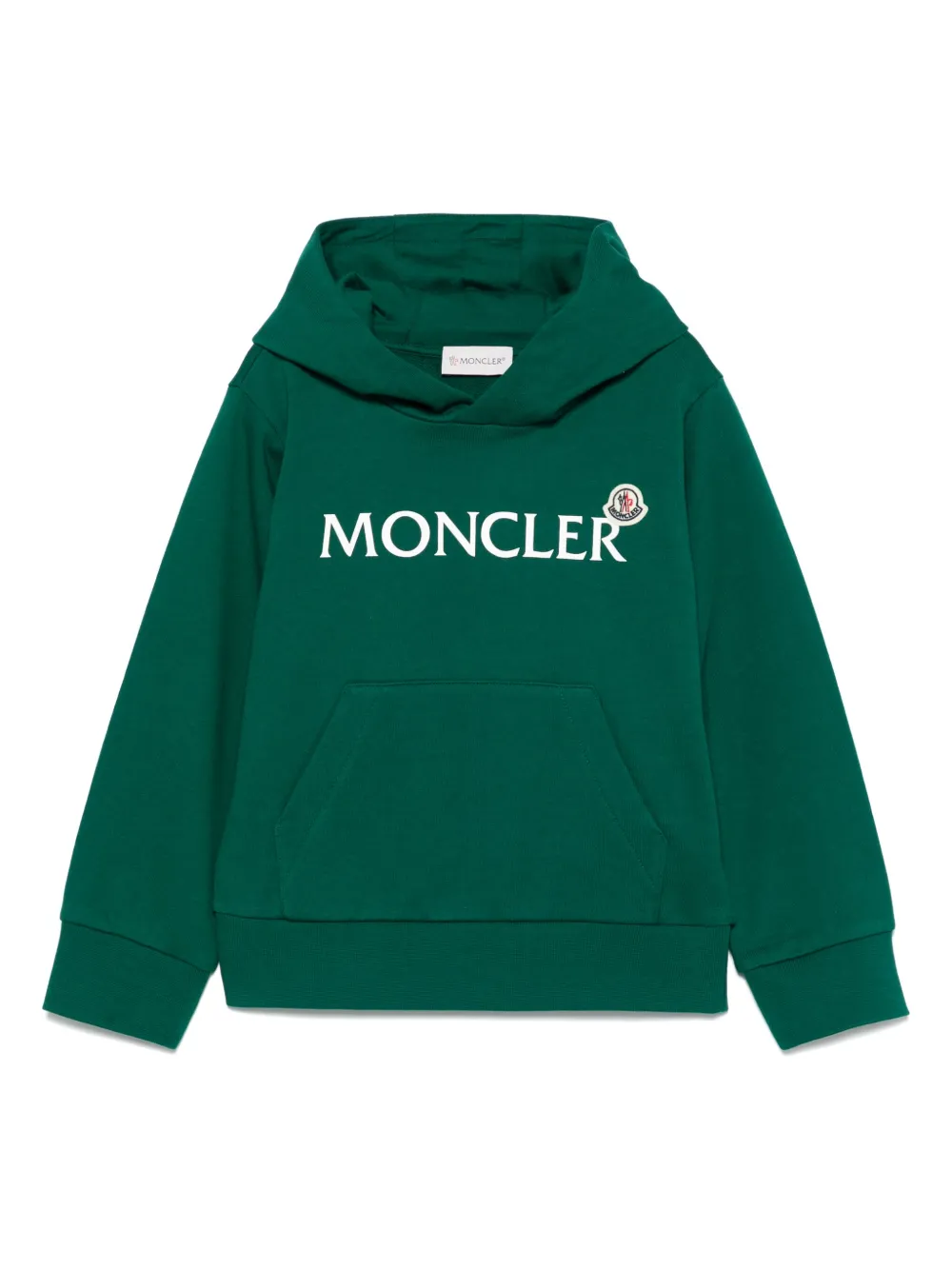 

Худи с логотипом Moncler Enfant, зеленый