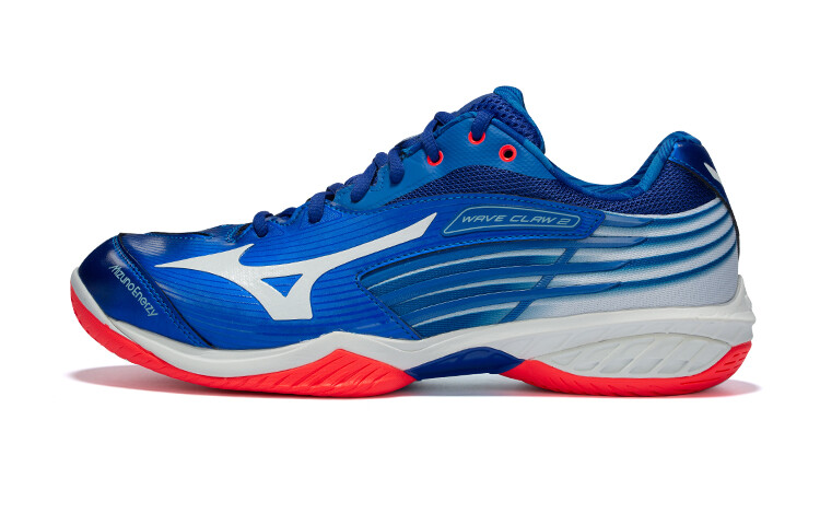 

Бадминтонные кроссовки Wave Claw унисекс с низким верхом синего/белого цвета Mizuno