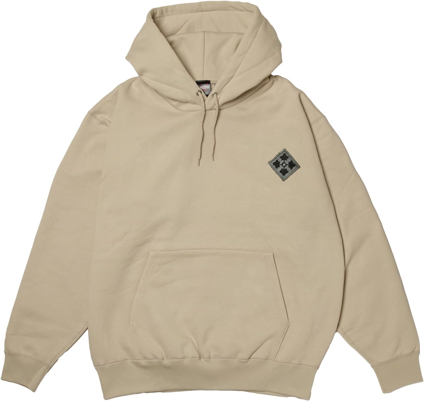 

Толстовка с капюшоном F Style, нашивка с гербом армии США, на флисовой подкладке, без застежки, цвет серый (stone), размер 2XL F-Style