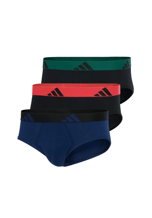 

Трусы / трусы комплект из 3 шт. активный flex хлопок Adidas, мультиколор